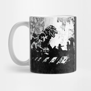 Godzilla Vs the Army Mug